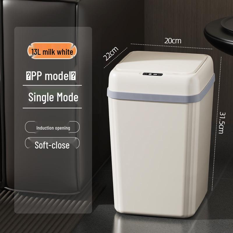 

Элегантное автоматическое мусорное ведро без рук, бесшумное, для дома Battery Version