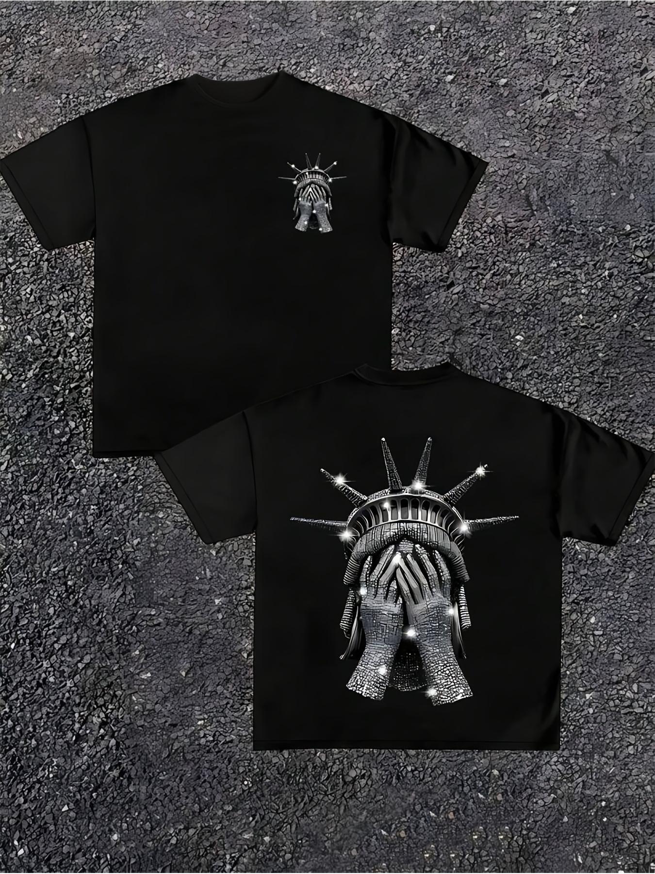 This Stylish and Casual Printed T-shirt Features a Soft and Comfortable Classic Fit S