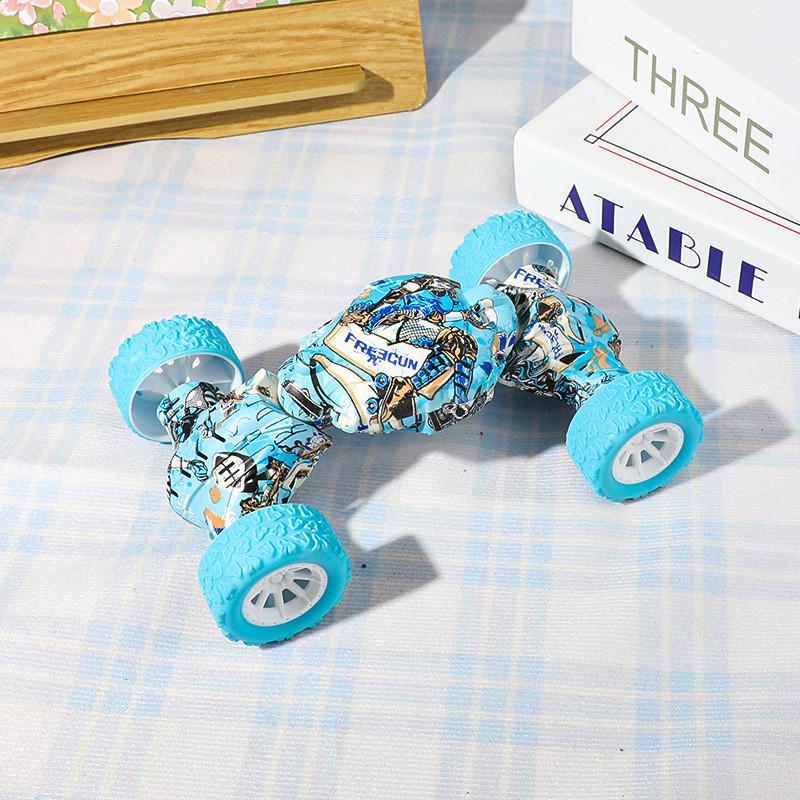 Offroad Childrens Inertia Car Toy With Cartoon Graffiti And Press Design Rebound