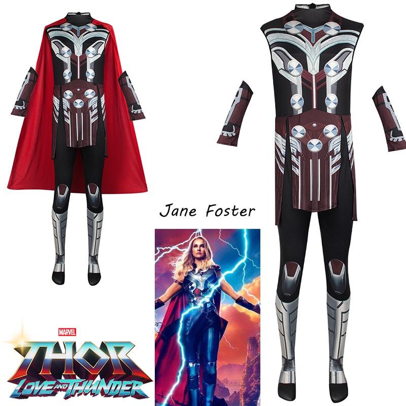Falei Fantasia de Halloween Thor 4 Cosplay Macacão Para Crianças e Adultos Macacão Justo