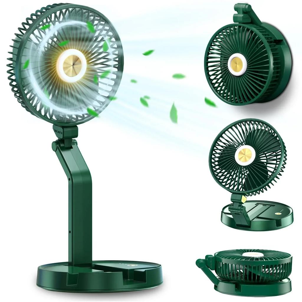 DurableOutdoor Camping Tripod Electric Fan Light Multifunctional Ultra Long Endurance Intelligent Remote Control Portable With L