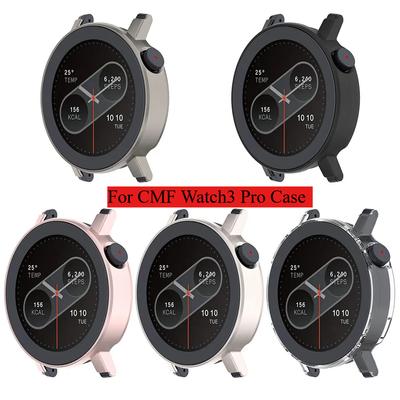 Hårt PC-fodral till CMF Watch3 Pro Skärmskydd Skal Matt Skyddsram Stötfångare för CMF Watch2 Pro Smartklocka Tillbehör