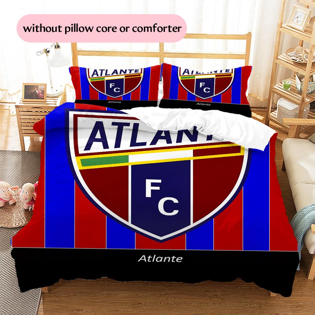 Club Atlético Atlante Pattern Bedding Quilt Set Home Decoration Gift (1 * duvet cover + 2 * pillowcase without core)