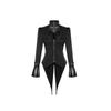 Medium Coat Long  Fashion Slimfit Trench Dark Tie Collar Court Tuxedo Cosplay