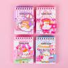 Cartoon Animal Pocket Notebook Wire Bound Memo Notepad 3D Rabbit Girl Panda Duck Mini Spiral Notebook School Office Supplies