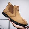 Herren Handgefertigte Echtleder Stiefel Große Größe Bequeme Stiefeletten für Herren Freizeitschuhe Outdoor Stiefel Chelsea Boots