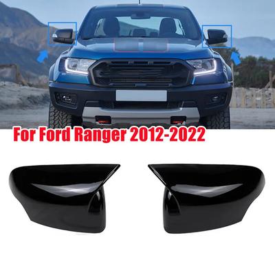 Pro Ford Ranger T6 Raptor Wildtrak 2012-2025 Kryt zpětného bočního zrcátka Kryt křídla Vnější dveře Zpětný pohled Pouzdro Lišta Karbonové vlákno