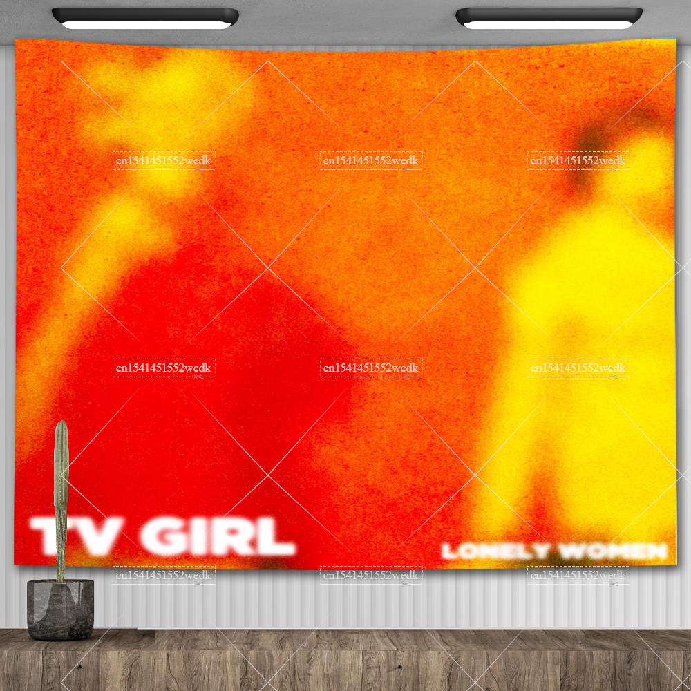 TV Girl Albums Who Really Cares Wall Poster Tapestry Psychedelic Couple Lover Art Tapestry Aesthetic Bedroom Decoration Painting