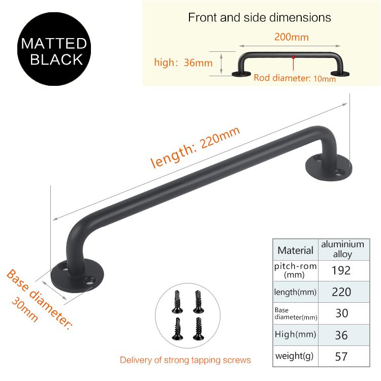 Sliding Door Handles Modern Kitchen Cabinet Handle Barn Door Pulls Furniture Drawer Handle With Screw Sliding Closet Door Handle