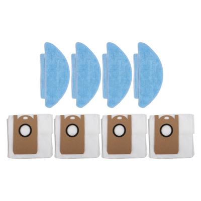 Mop Cloths and Dust Bags for Lubluelu For Tikom For Laresar Robot Vacuums