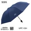 24-Rib Automatic Large Folding Umbrella Women Double Person UV Protection Rain Sun Dual Use