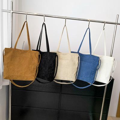 Simple Tote Bag Large Capacity Fashion Simple Shoulder Bag Women's 2025 Spring New Casual Retro Handbag
