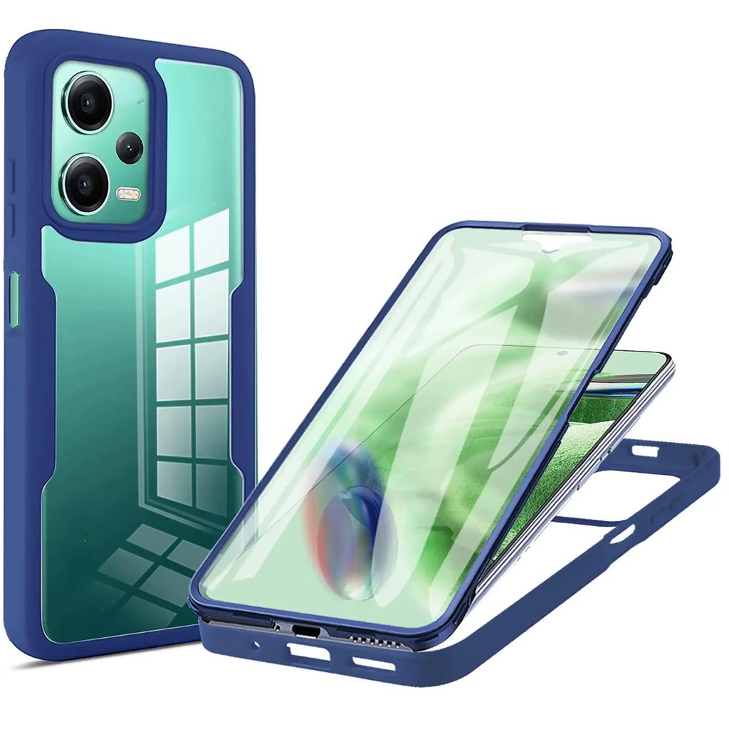 360 Plně Nárazuvzdorný Průhledný Kryt Pro Xiaomi Redmi 13C 12C 12 10C 9 9A 9T 9C Note 12 11 10 S 9 Pro A1 A2 Poco X5 F5 X4 F3 Pro