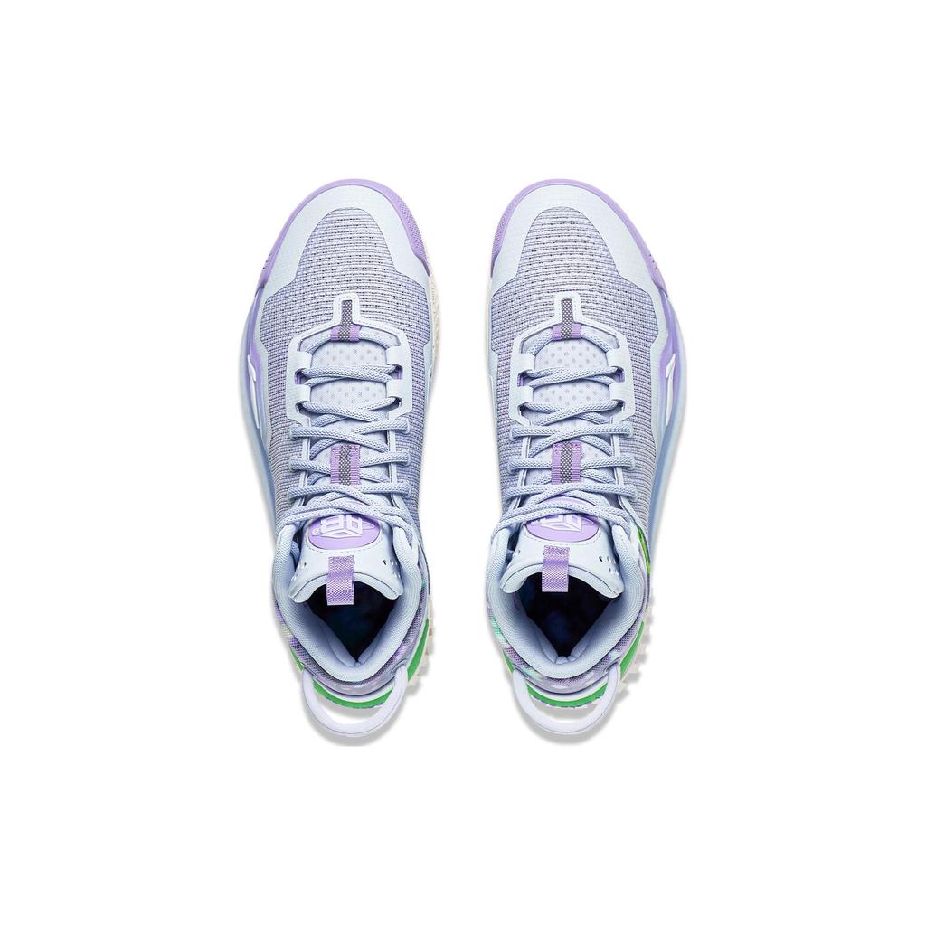 LiNing Badfive 3 Cushioning Anti-Slip And Wear-Resistant Low-Top Basketball Shoes Men's Blue Purple ABFT005-10