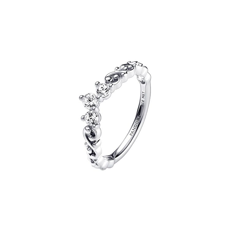 Pandora Simple Twisted Crown Ring Women ring Silver 192232C01 58