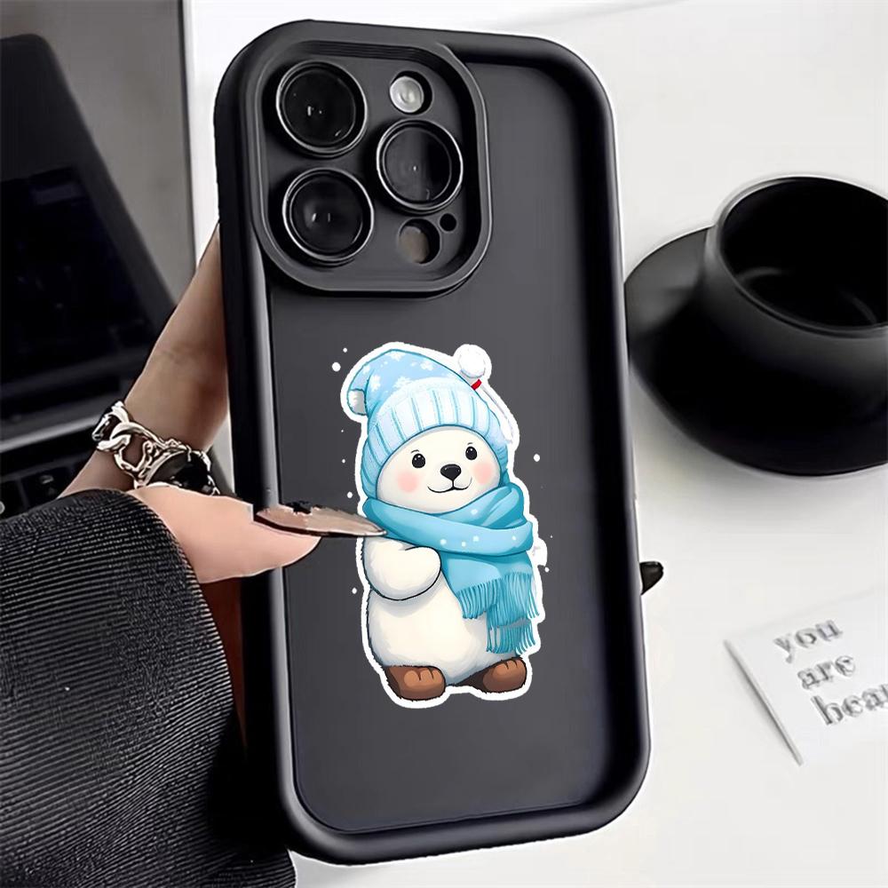 Ae102 Vánoce Šťastný Nový Rok Pouzdra na telefon pro Xiaomi 14T 12 11 Lite 5G NE Redmi 13C 14C 9C 9a A2 A3 Note 12 Pro 11s Andělské oko Žebřík Ochranný kryt