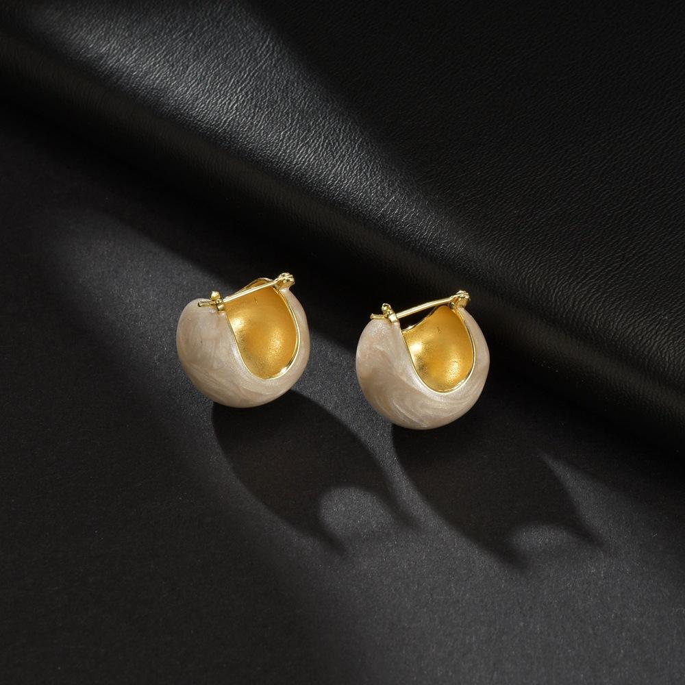 

Серьги синего цвета с застежкой-пряжкой из высококачественной латуни с золотым покрытием, серьги премиум-класса 14k