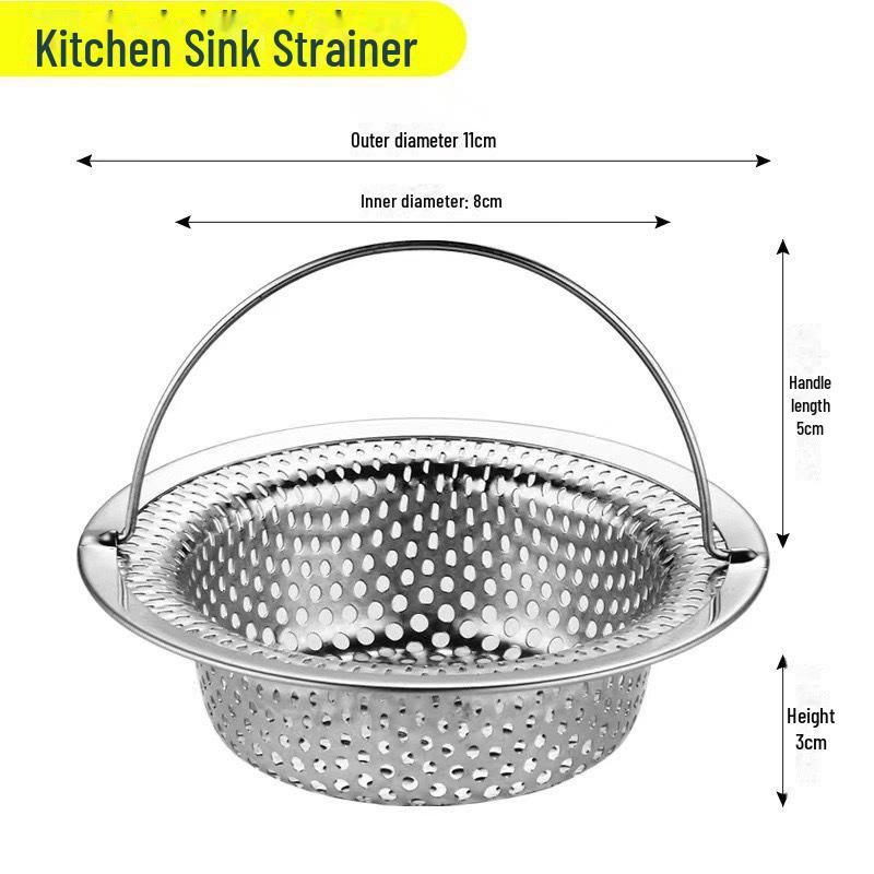 Universal Stainless Steel Kitchen Sink Garbage and Vegetable Filter
