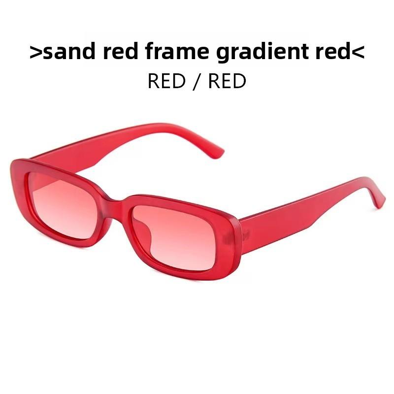 

Fashion Oval Sunglasses With Uv400 Protection For Summer Beach Parties RedGradientFrame