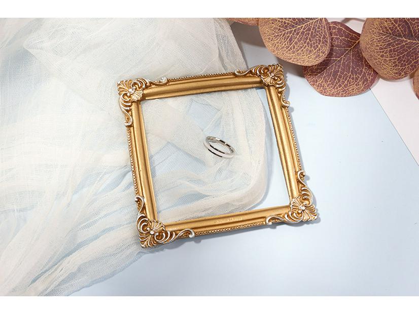 Mini European-Style Resin Photo Frame for Nail Art Display & Photography