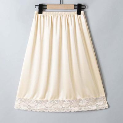 Lace Flower Safety Skirt Petticoat Innerwear Dress Underskirt Slips Lace Half Slips Dress  Female