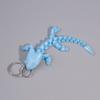 Adorable Multi Jointed Keyrings Creative 3D Printed Gecko Figurine Keychain Unique Backpack Decoration Accessories Gifts