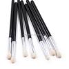 CUSTOM LOGO 7 Pcs Free Sample Black Make Up Brushes Sets Eyebrow Blending Lip Brush Eyeshadow Makeup Brush Set