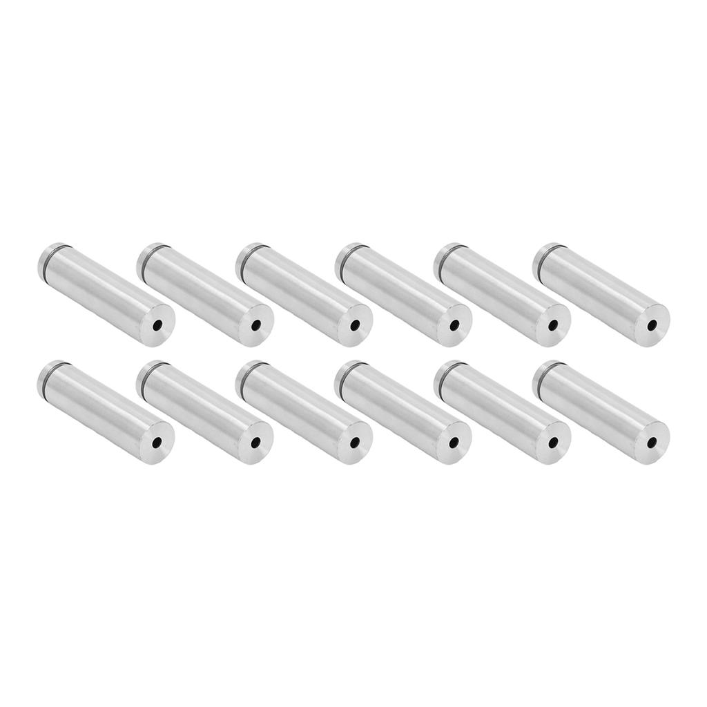 12Pcs Standoff Screw Stainless Steel 19x70mm Wall Mount Advertising Fastener Set Kit
