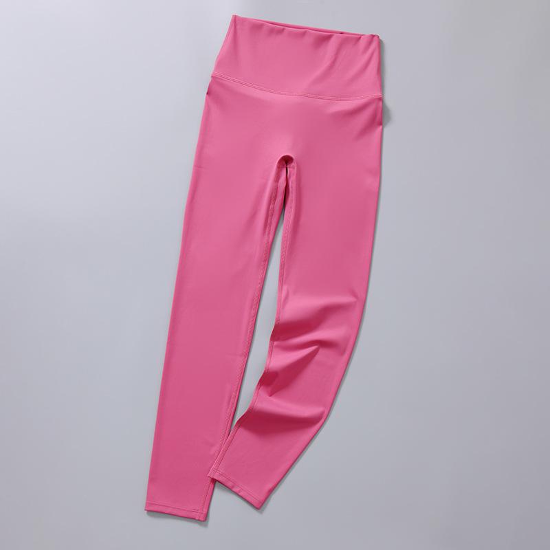 Seamless Solid Casual Slim Fit Yoga Leggings Pants Women High Waist Sports Tight Yoga Pants Women Push Up Running Training Fitness Legging Pants 25579
