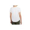 Nike T Shirts Women's White Crew Neck Moderate Straight Fit CU3330-100