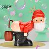 Santa Farting Bubble Maker Christmas Automatic Blower, Musical Machine with Flashing Lights, Gnome Battery Operated for Kids Snowman Funny Sound Party