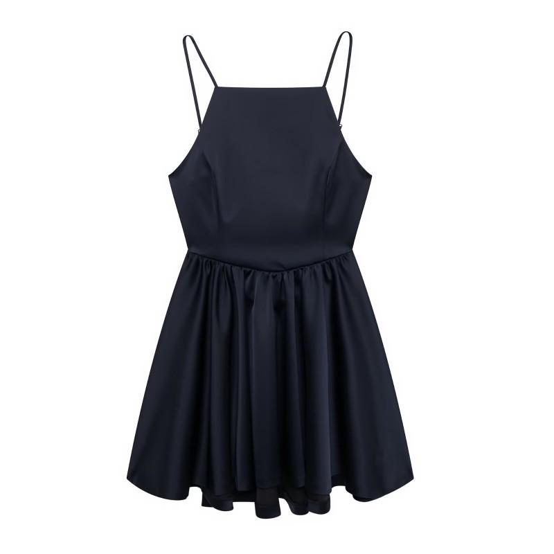 European American Women s Clothing Sexy Backless Slim Short Suspender Dress XS