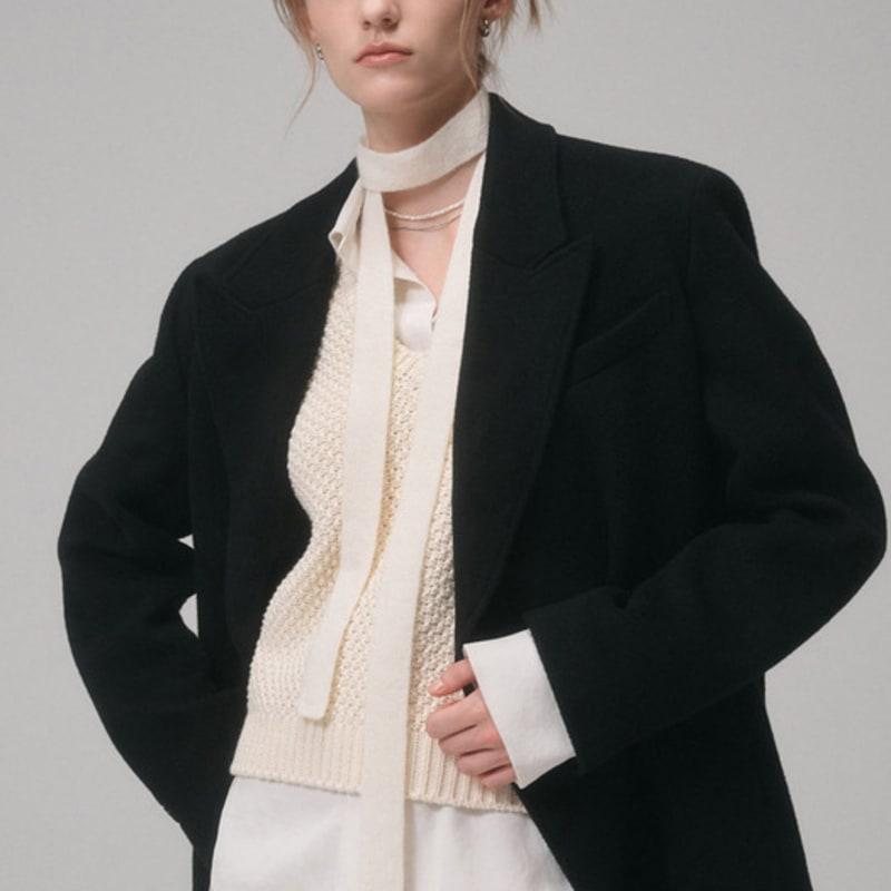 Saint Luxure 100% Kaschmir Dünner Schal Elfenbein