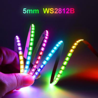 Smart RGBIC WS2812B IC Pixels LED Strip DC5V 160LEDs/M Individual Addressable 2020SMD Chasing LED Light Tape For Home Car Decor