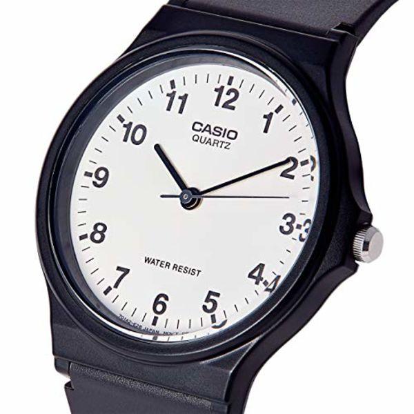 Relógio Casio Standard MQ-24-7B Preto, Branco Simples NOVO do Japão