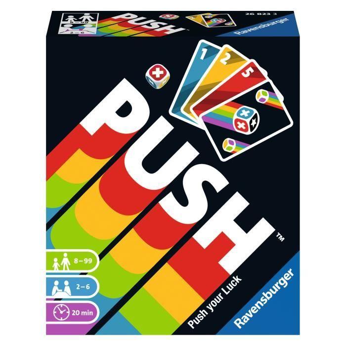 Jeu de cartes Push - RAVENSBURGER - Stop ou Encore - 8 ans et plus