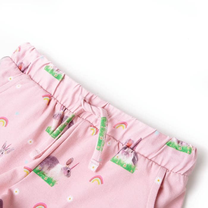 Short pour enfants avec cordon de serrage rose clair 92/104/116/128/140