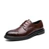 2025 Men's Large Leather Shoes - Autumn Business Casual, Size 37