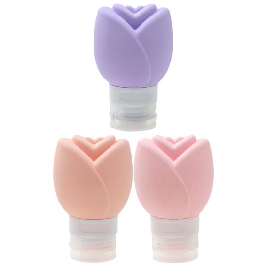 3 Stück Silikon Reiseflasche Auslaufsicher Duschgel Shampoo Lotion Conditioner Nachfüllbare Quetschflasche Wiederverwendbarer Leerer Toilettenartikelbehälter