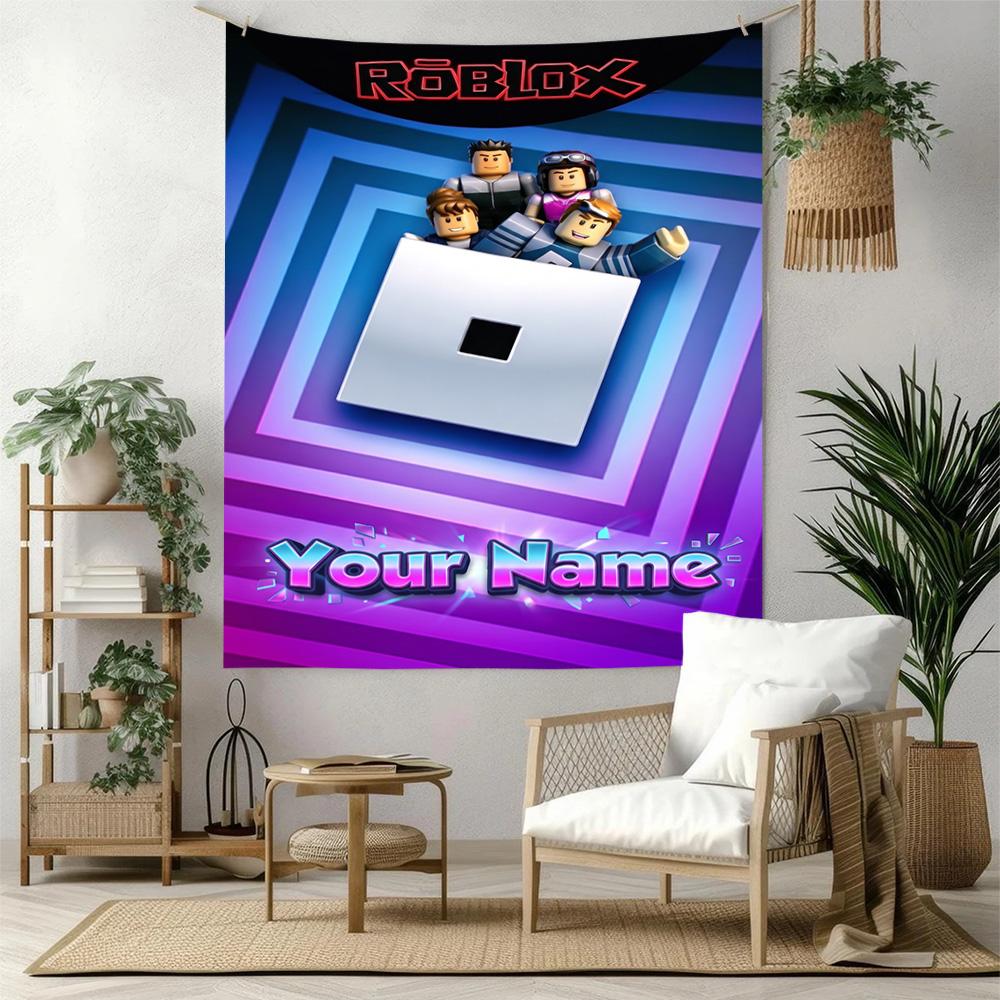 Roblox Custom Tapestry Boho Wall Hanging Ultra-Soft Perfect for Bedroom Wall All-Season Use Great Gift for Dorm Room Lovers