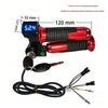 Blue Screen Electric Scooter Throttle Grip with Voltage Display and Lock