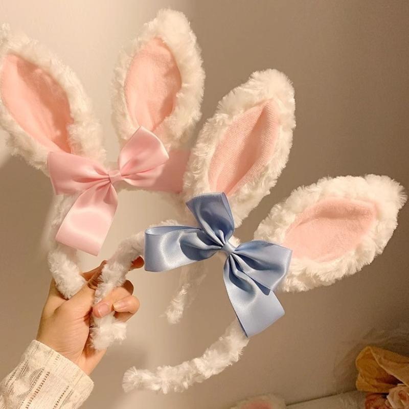 Easter Headband Cartoon-Inspired Party Props Hairband Lolita Cosplay Headwear Playful Rabbit Ear Headband For Themed Parties