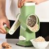 Rotary Cheese Grater with 3 Interchangeable Blades Multi-Function Manual Vegetable Slicer Quick Food Preparation Tool for Cheese Nuts And Salads