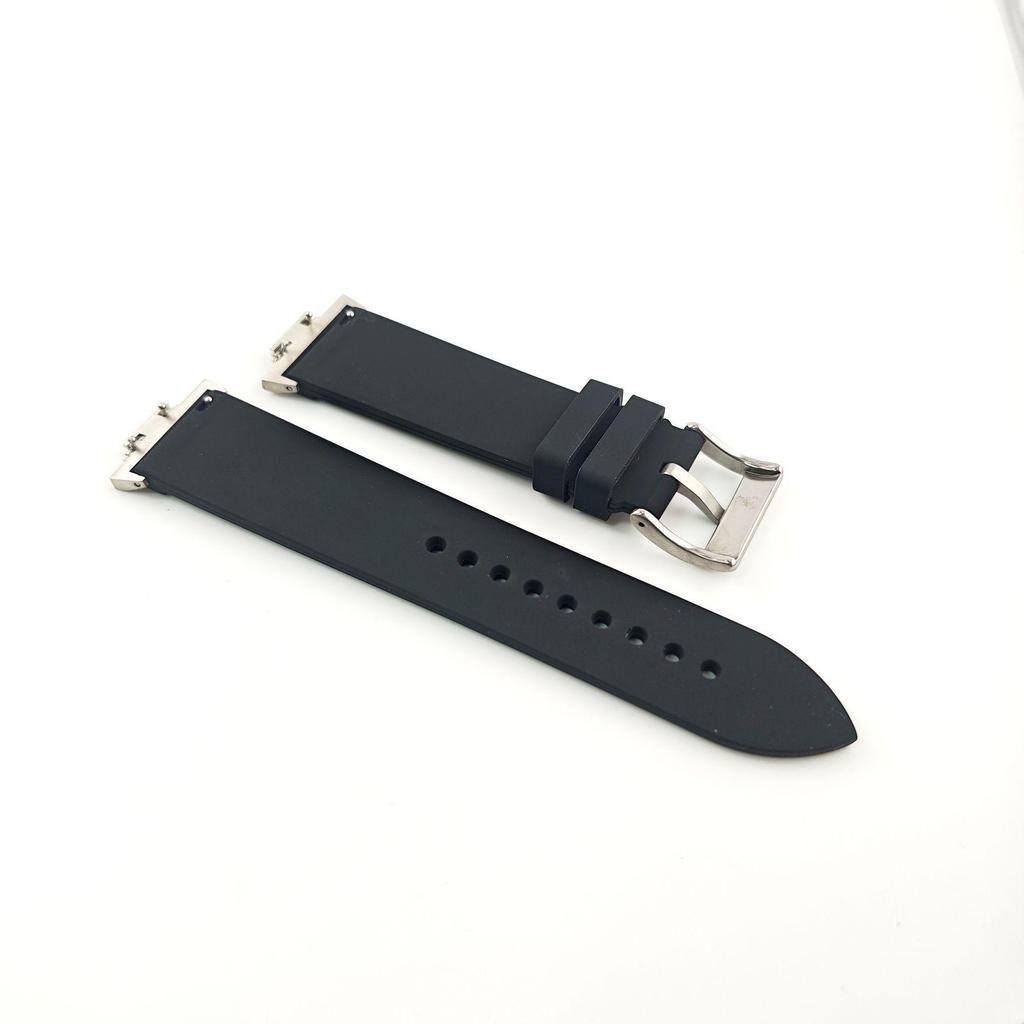 Used Watch Silicone Rubber Strap Flash Fit Black [Compatible With] Tissot PRX Tissot
