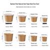 Bamboo Fiber Disposable Paper Takeout Bowls 750ml