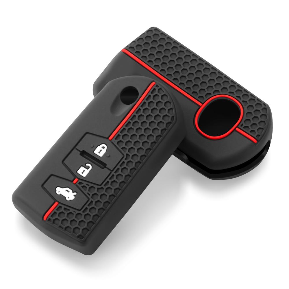 Silikon-Autoschlüsseletui für Mazda Demio 2 3 5 6 M3 M5 M6 CX-5 CX7 CX9 RX8 MX5 MPV-Abdeckung Keyless Remote Fob Shell Skin Protector