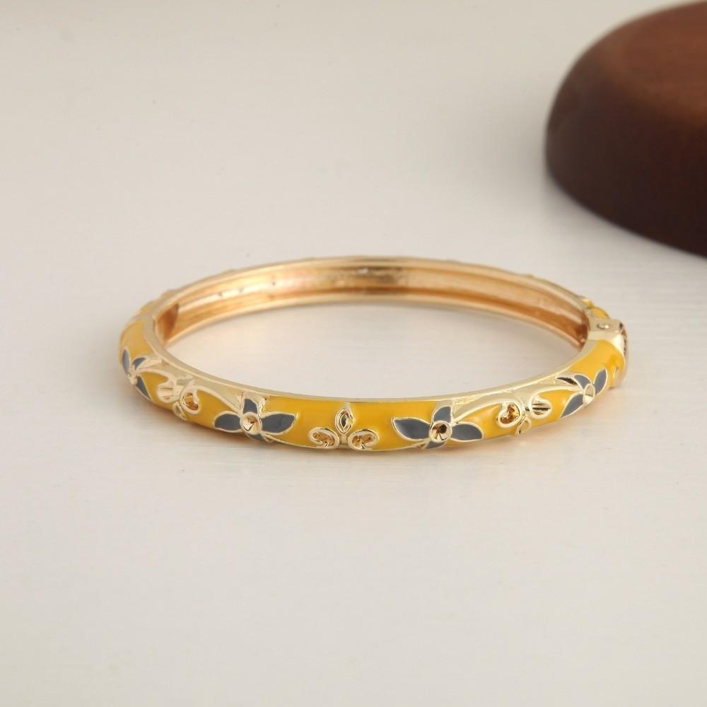 Traditionelles Chinesisches Blumenarmband Emaille Damen Handarmband Geschenke für Frauen Mädchen