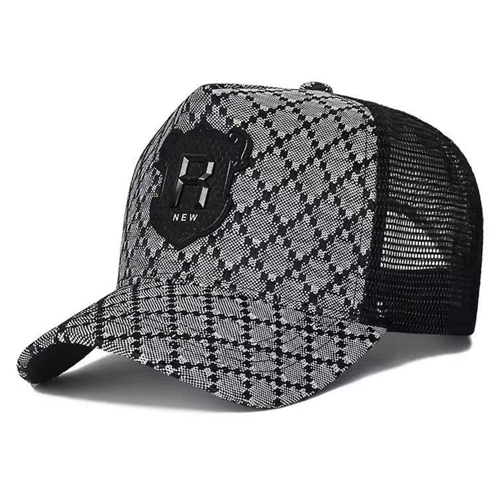 Net Baseball Stitching Stitched Embroidered Alphabet R Neutral Gender Women Men For Caps Spring Summer Outdoor Adjustable Casual Hats Sunscreen