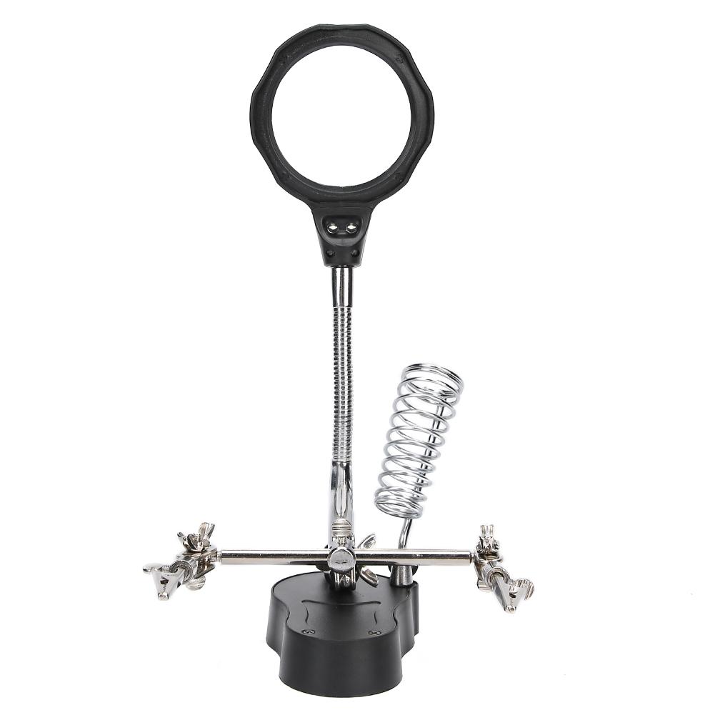 Magnifier Soldering Station Multifunctional with LED Magnifying Glass Repairing Tool
