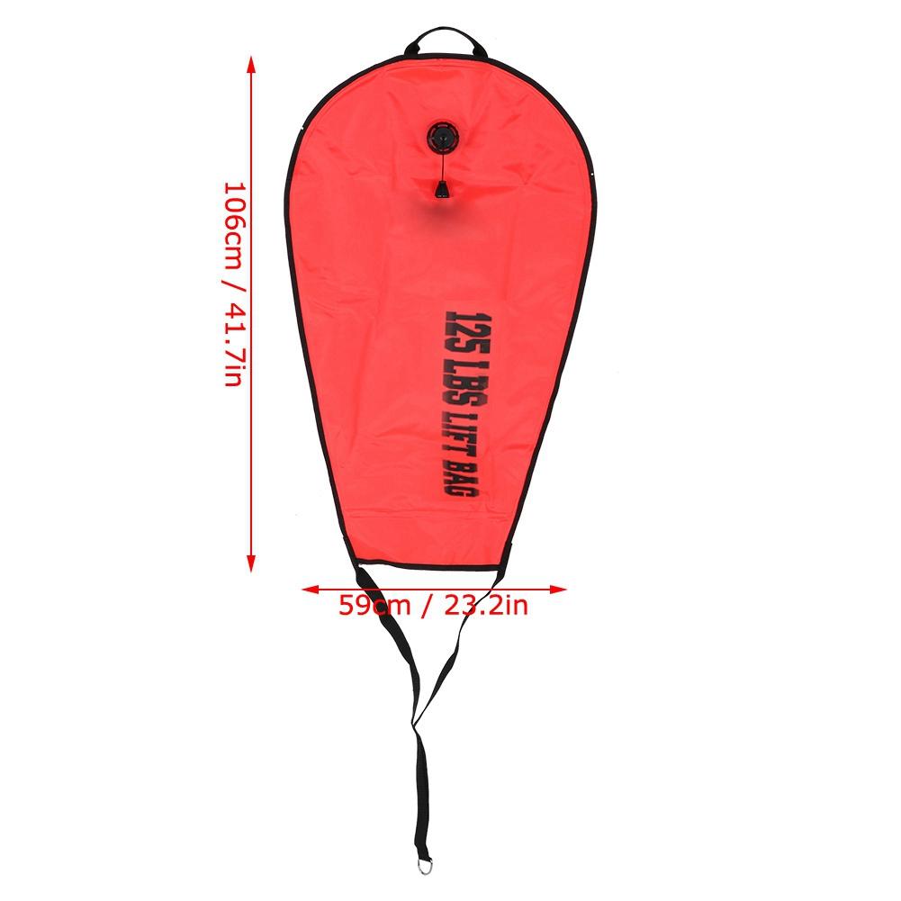 KEEP DIVING Scuba Safety Lift Bag Dump Valve Pumping Diving Accessory 60LBS